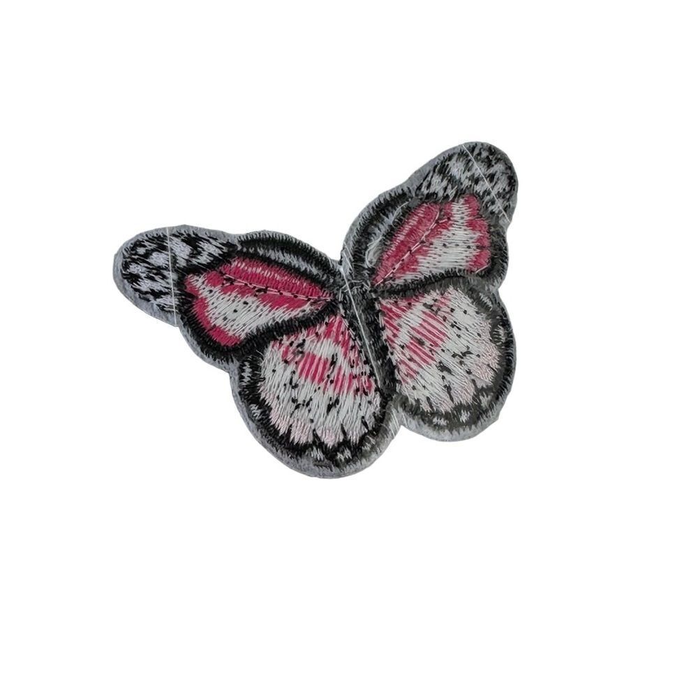 Pink Butterfly Embroidered Patch - Picture 4 of 4